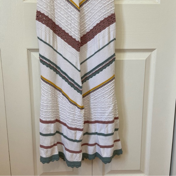 Alexis Knit Crochet Multi Colour Summer Midi Dress Revolve Size Large - Picture 4 of 7